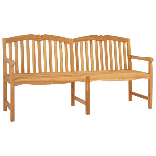 Håndskåret Rosenbænk Naturfarvet 180,5 x 60 x 96 cm