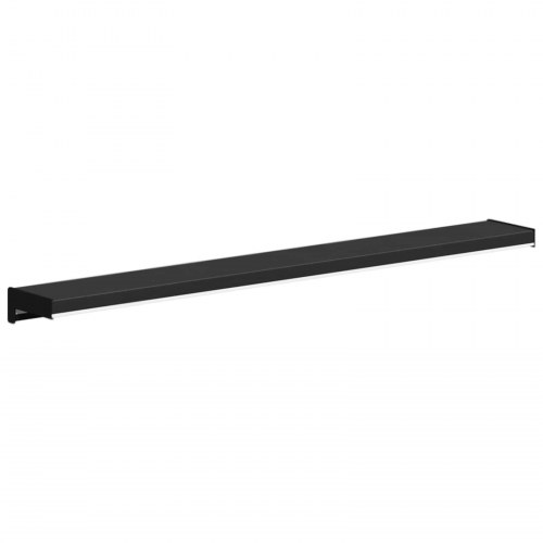 Vindueskarm Sort med træstruktur 80 x 10 x 4,5 cm PVC