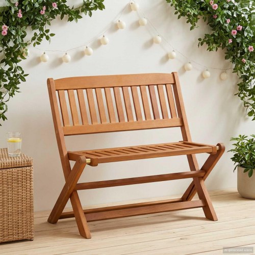 Børnebænk Brun 61 x 38 x 57 cm Massiv Eucalyptus Træ