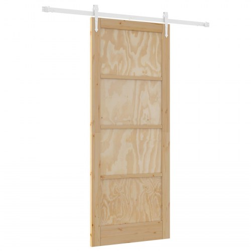 Skydedør ORKDAL Natur og hvid 86 x 211 cm Massivt fyrretræ