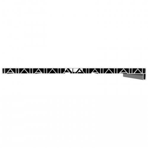 Vindueskarm Hvid 100 x 50 x 4,5 cm PVC