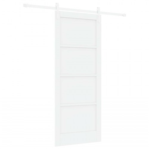 Skydedør ORKDAL Hvid 83 x 202 cm Massivt fyrretræ