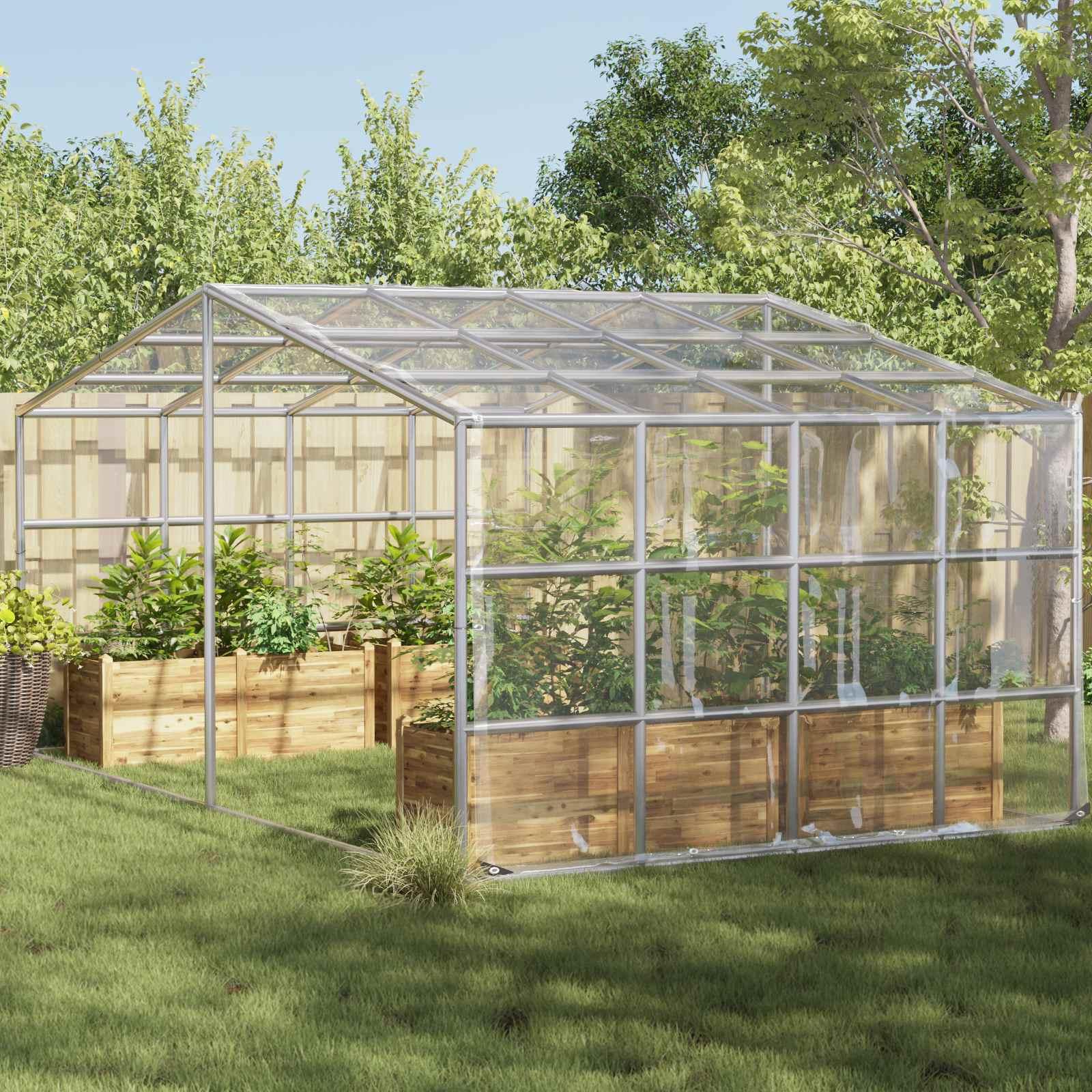 Planteovertræk Transparent 7 x 5 m PVC