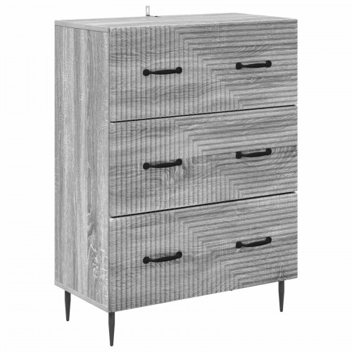 Skuffeskab Grå Sonoma 66 x 34,5 x 89,5 cm Konstrueret træ