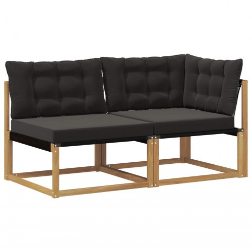 Sektionel sofa enheder med pude Hvid 162,5 x 83 x 73 cm