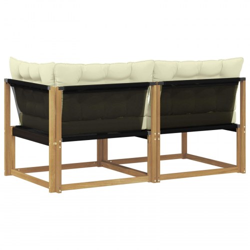 Sektionel sofa enheder med pude Hvid 162,5 x 83 x 73 cm