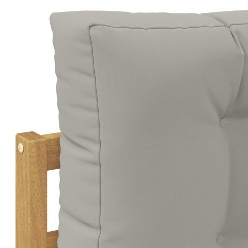 2 Stk Udendørs puf Polyester Hvid