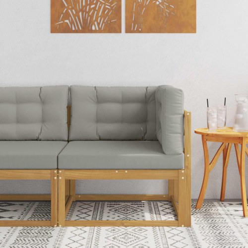 Udendørs Hjørnesofa Polyester Hvid