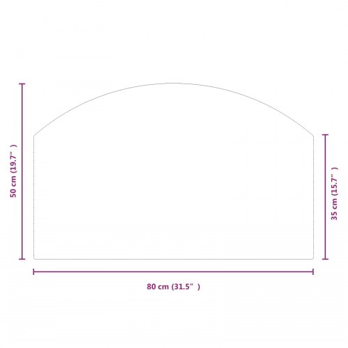 Pejs glasplade Transparent 80 x 50 cm Glas