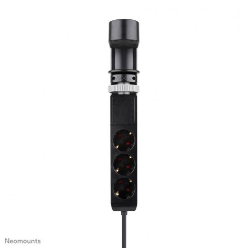 Neomounts DS22-840BL6 bordstik med klemme - 3x Schuko, 2x USB‑C, 2x USB‑A, hurtigopladning