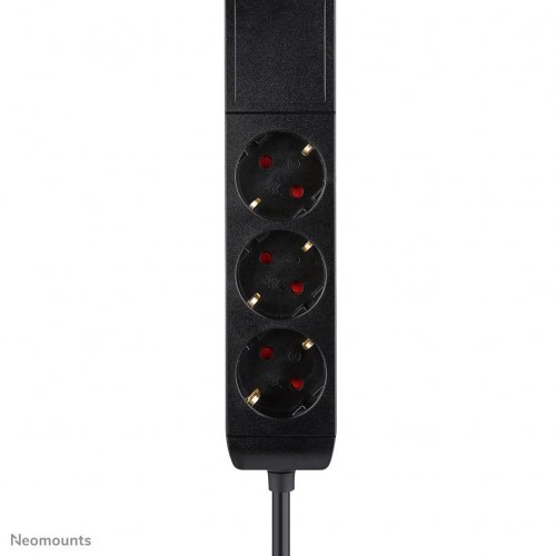 Neomounts DS22-840BL6 bordstik med klemme - 3x Schuko, 2x USB‑C, 2x USB‑A, hurtigopladning