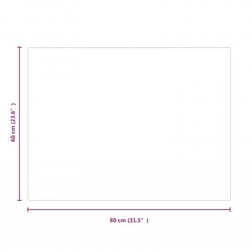 Pejs glasplade Transparent 80 x 60 cm Glas