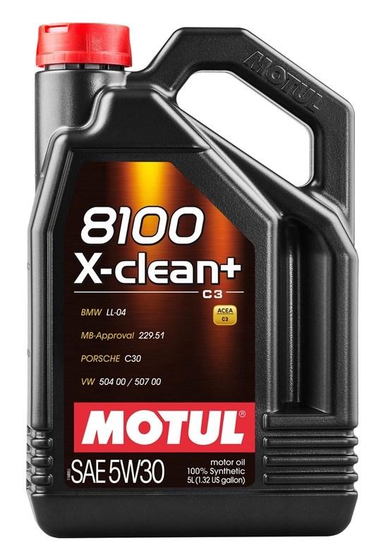 Motul 8100 X-clean+ C3 motorolie SAE 5W30 - 5 l
