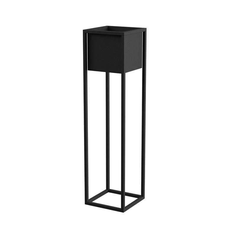 Planteoverpotte Nantes L - sort 23 × 23 × 90 cm