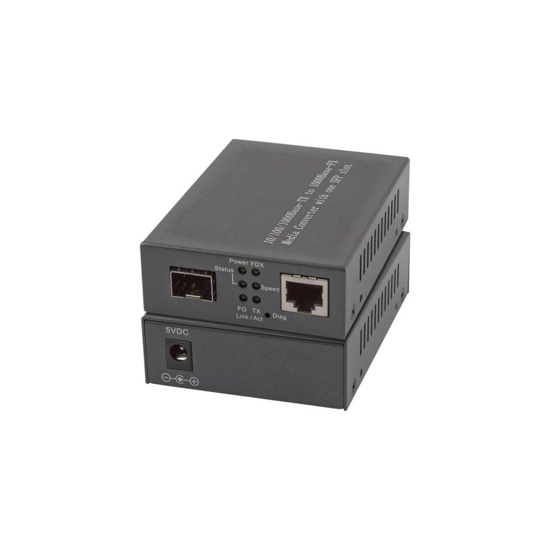 EFB Elektronik EL029 mediekonverter - 1000 Mbit/s, multi‑/singlemode, sort