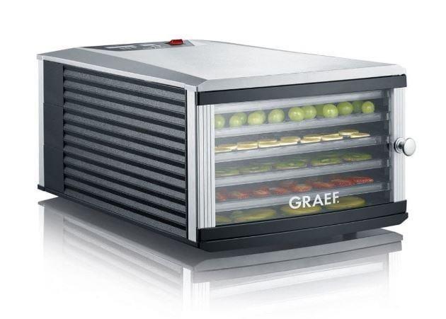 Graef DA 506 - fødevaredehydrator, sort/sølv, 630 W
