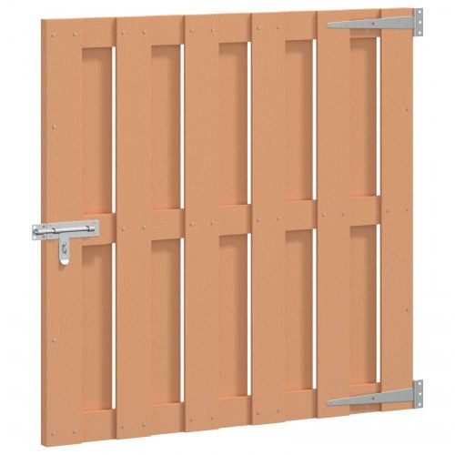 Haveport 100 x 100 cm WPC og Aluminium Brun