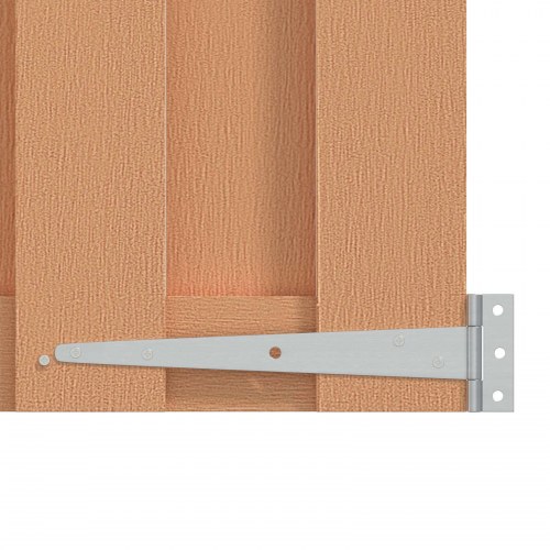 Haveport 100 x 60 cm WPC og Aluminium Brun