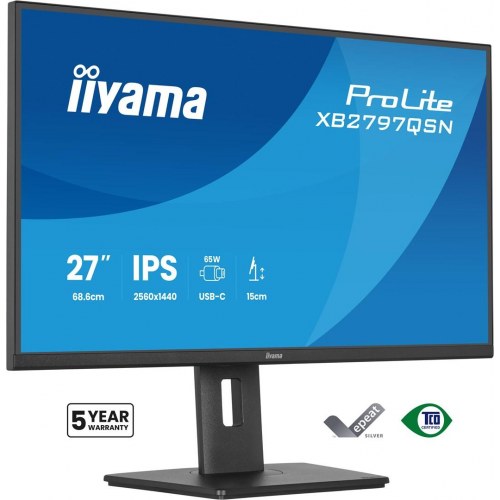iiyama ProLite XB2797QSN-B1 27" QHD IPS skærm - sort