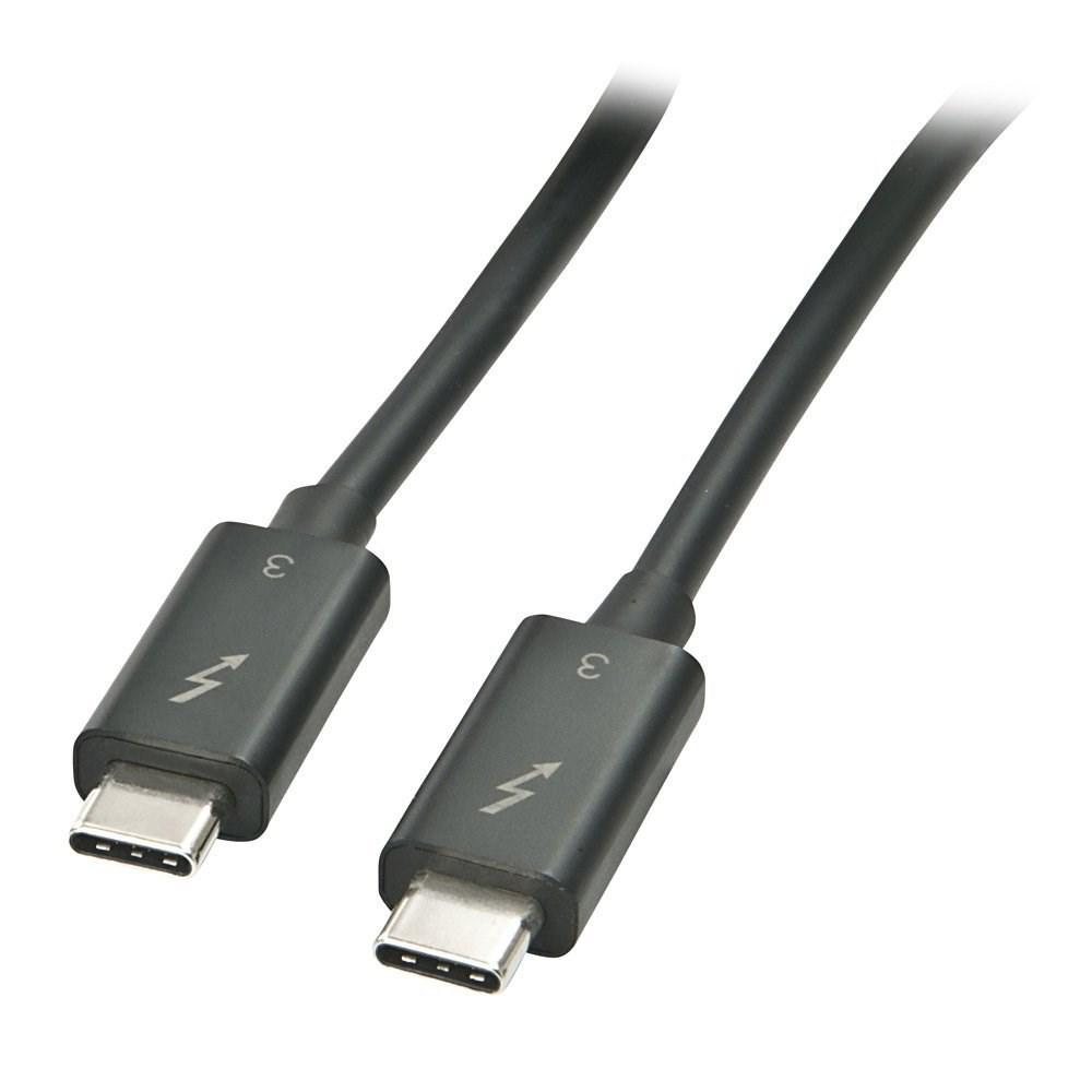 LINDY Thunderbolt 3 kabel - USB-C til USB-C, 1,0 m