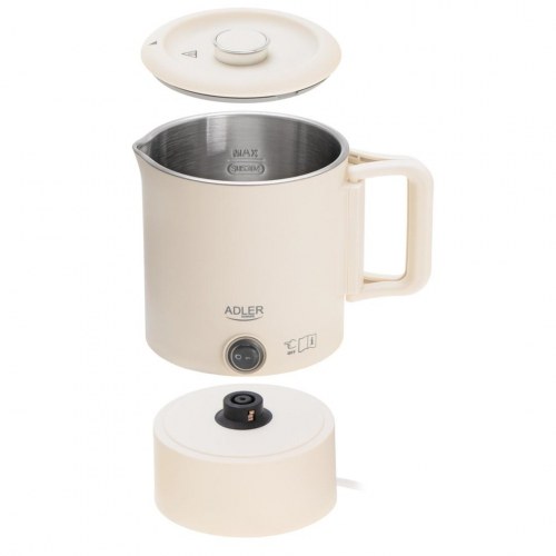 Adler AD 1388b rejsevandkoger 0,8 l - 650 W, beige