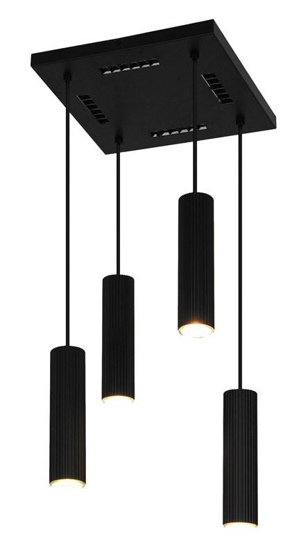 Loftpendel ICEL - 4x GU10, mat sort