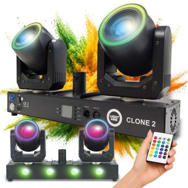 LIGHT4ME Clone 2 - multieffekt lyssystem 3-i-1 til party og scene