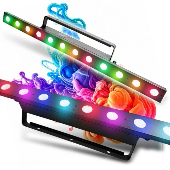 Pixel LED lysskinne - 12x4 W RGBA lysbar til fest og scene