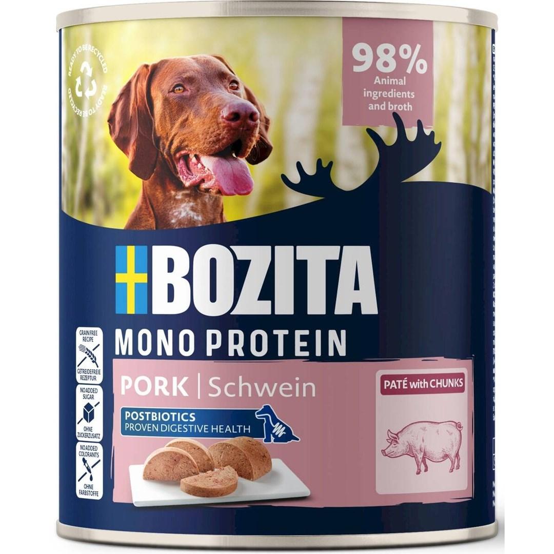 BOZITA Mono Protein Paté - Svinekød vådfoder til hund - 800 g