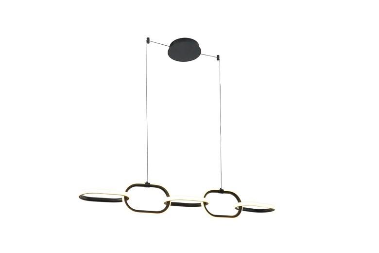 Loftpendel LED EDIRNA 5 - 4.000 K, sort