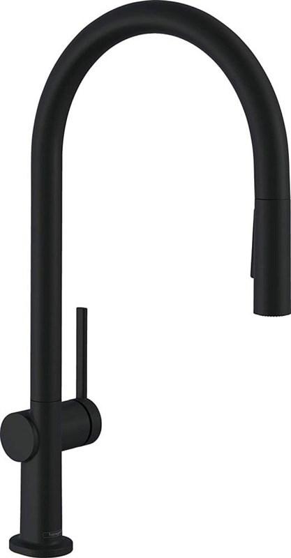 Hansgrohe køkkenarmatur 72800670 - høj tud i mat sort