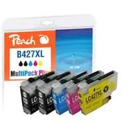 Peach PI500-402 blækpatroner - 6-pak, kompatible XL, sort/cyan/magenta/gul