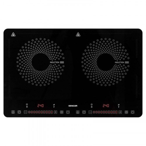Sencor SCP 4501BK induktionskogeplade til bord - 56 cm, 2 zoner, sort