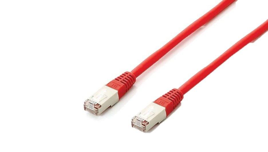 equip Cat.6A S/FTP patchkabel 15 m - rød billede