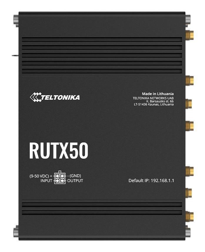 Teltonika RUTX50 5G dual‑band gigabit router - sort