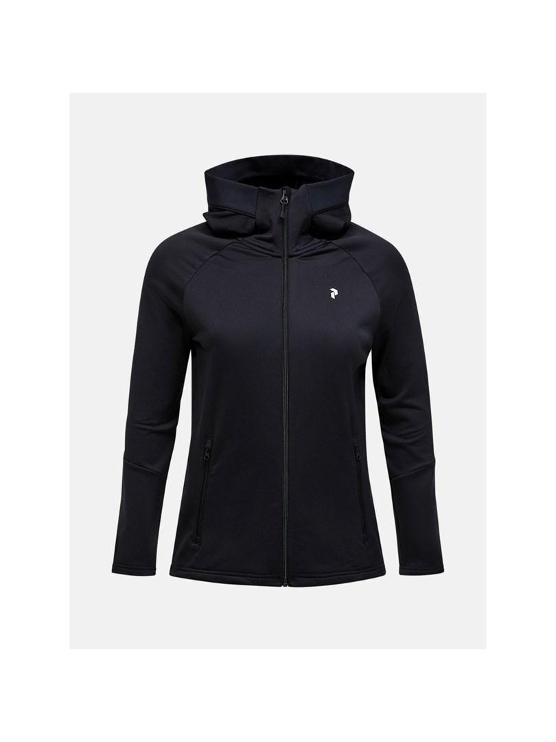 Peak Performance W Rider Essentials Zip Hood - sort, str. S billede