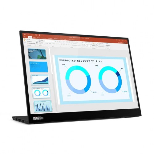 Lenovo ThinkVision M14d 14" bærbar skærm - 2.2K IPS, sort