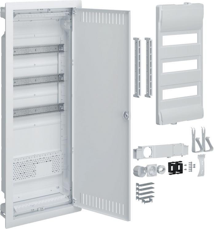 Hager Volta hybrid tavlekabinet 36 moduler - IP40, perforeret dør, 865×335×90 mm