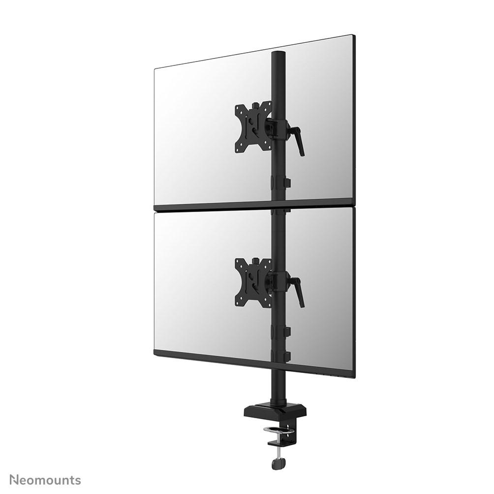 Neomounts DS60-600BL2V - dobbelt skærmarm 10-32"