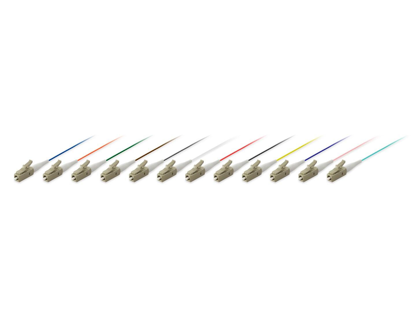 Equip LC/PC fiberoptisk pigtail, OM3, 2,0 m