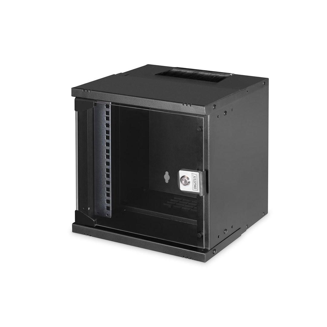 DIGITUS SOHO PRO vægskab 10" - 6U, 32,5 × 31,5 × 30 cm, sort