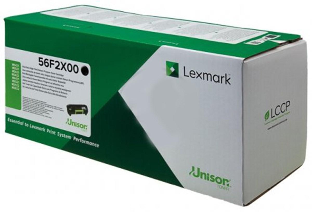 Tonerpatron sort - Lexmark 56F2X00, ekstra høj kapacitet