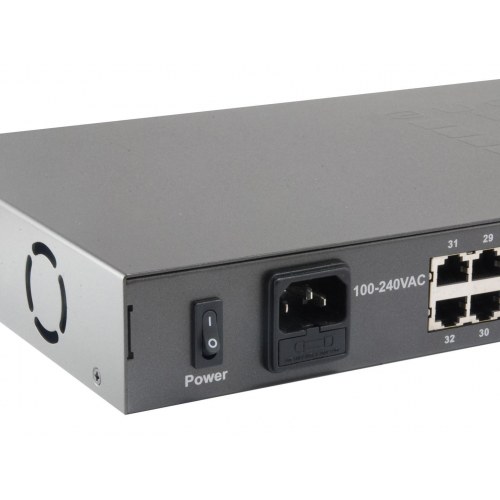 LevelOne FGP-3400 - 34-port Fast Ethernet PoE-switch, 32x PoE, 2x Gigabit, 380 W