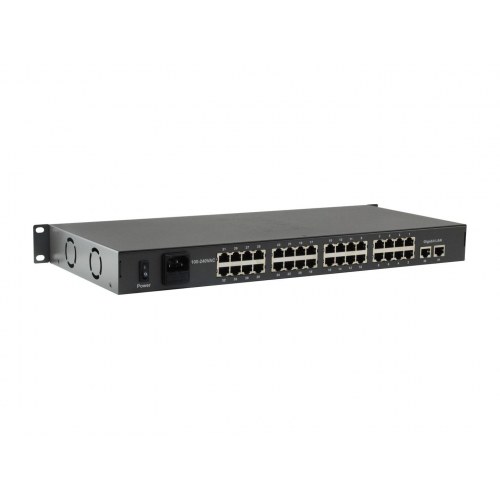LevelOne FGP-3400 - 34-port Fast Ethernet PoE-switch, 32x PoE, 2x Gigabit, 380 W