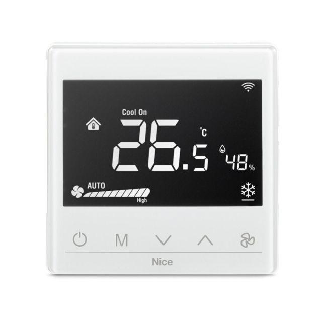 Nice FAN2-Control hvid smart digital termostat med Wi‑Fi