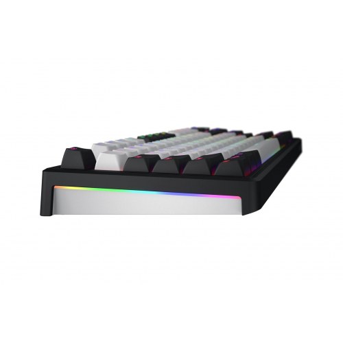HATOR Skyfall 80 MAG ULTIMA 8K - trådløst gamingtastatur, USB/RF/Bluetooth, RGB, US ANSI - Sort/Hvid
