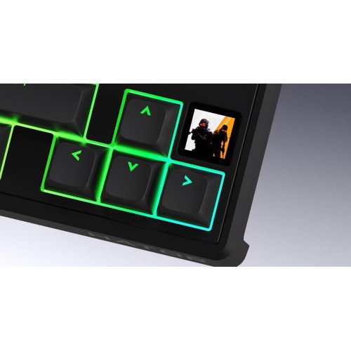 HATOR Skyfall 80 MAG ULTIMA 8K - trådløst gamingtastatur, USB/RF/Bluetooth, RGB, US ANSI - Sort/Hvid