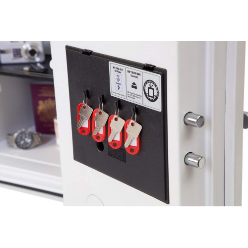 Titan FS1282E gulvsafe 25 l - stål, hvid med elektronisk lås