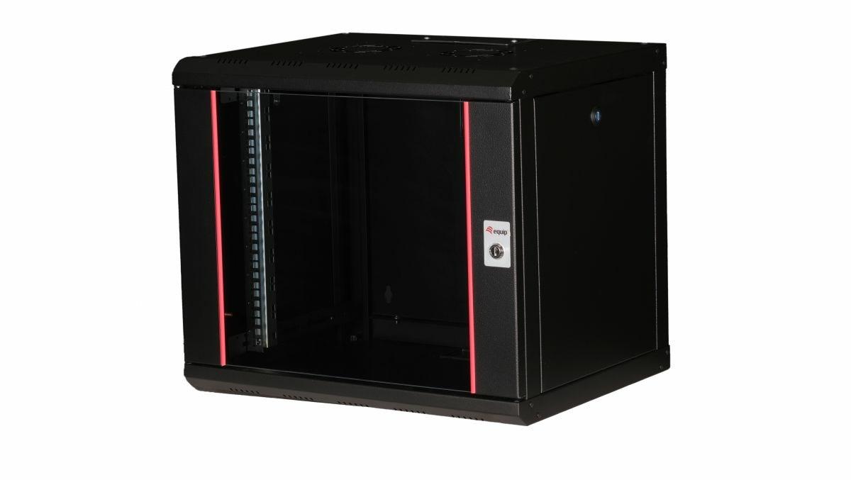 EQUIP Pro Mount 19" vægskab - 9U, 600 × 450 mm, RAL9005 sort