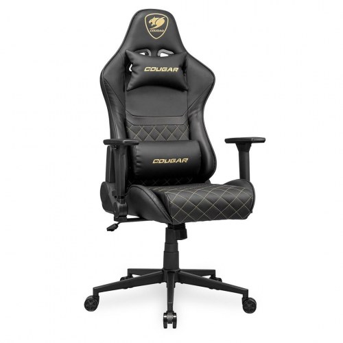 COUGAR Armor One V2 Gold gamer stol - sort